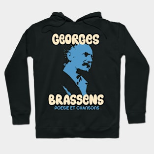 Georges Brassens Tribute Design - Poesie et Chansons Hoodie